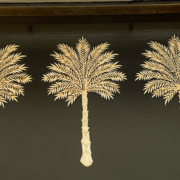 Grand Palms Lacquer Vanity Tray in Black - Picture 4 of 12